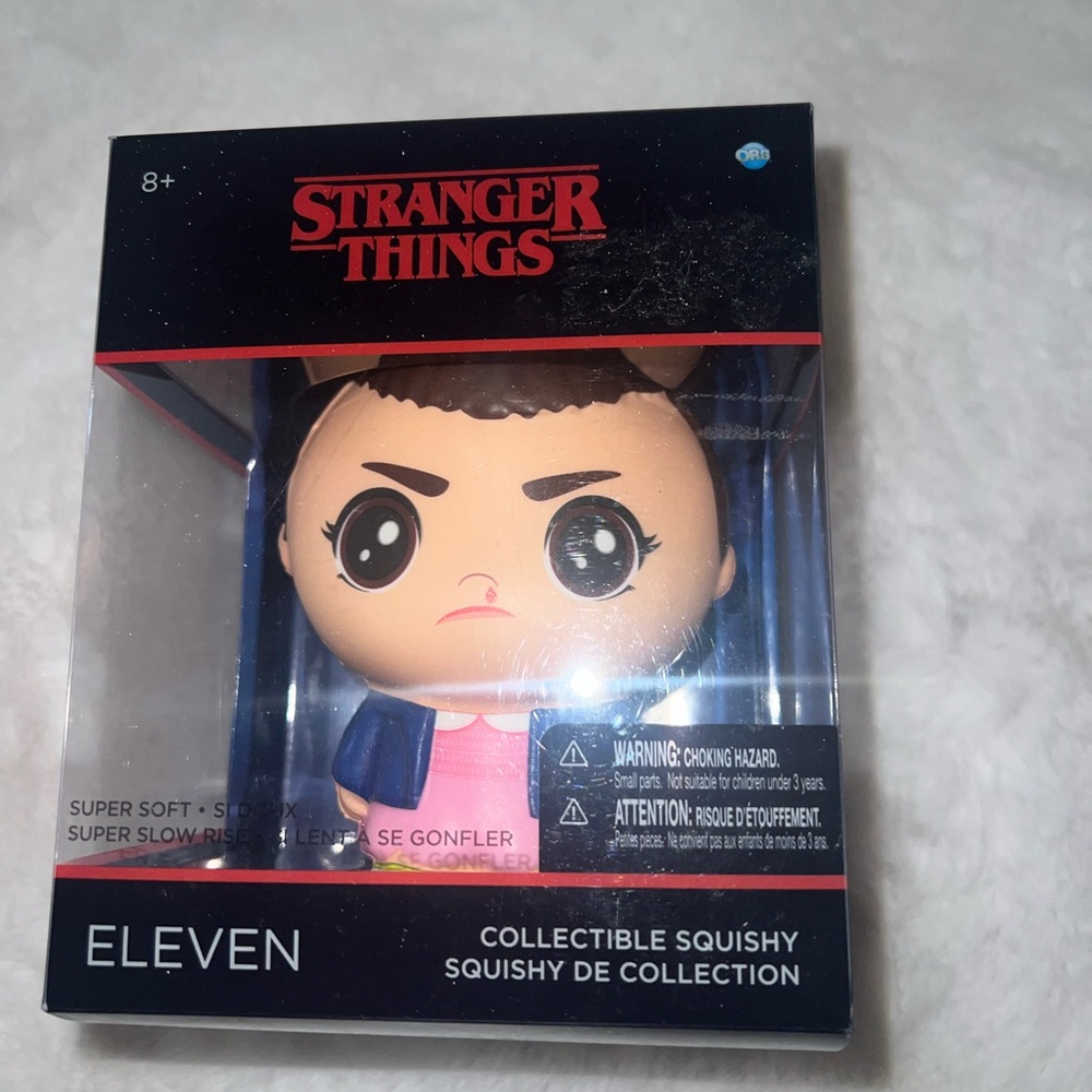 Stranger Things Eleven Collectible Squishy Toy - Pink and Black